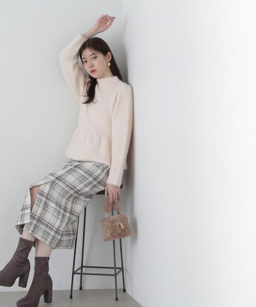 「PROPORTION BODY DRESSING」 タイトスカート MEDIUM イエロー レディースの画像