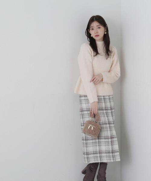 「PROPORTION BODY DRESSING」 タイトスカート MEDIUM イエロー レディースの画像