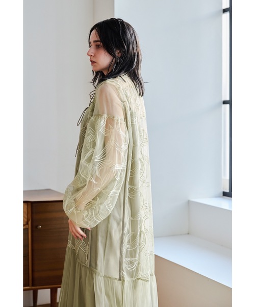 「niana」 長袖ワンピース L ブラック レディースの画像