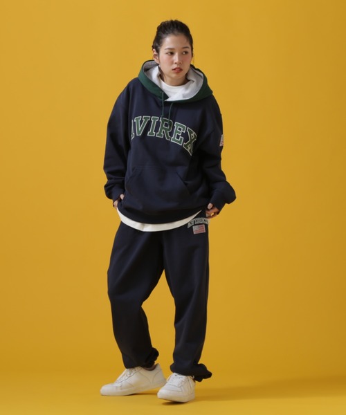 「AVIREX」 スウェットパンツ M ネイビー メンズの画像