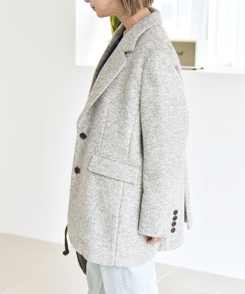 「quaranciel」 テーラードジャケット ONE SIZE グレー レディースの画像