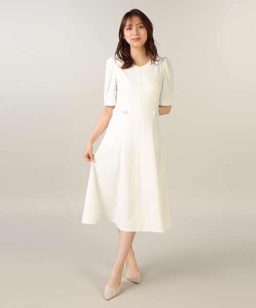 「LAISSE PASSE」 半袖ワンピース MEDIUM ライトグレー レディース_画像8