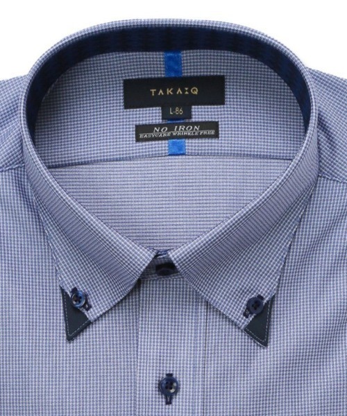 「TAKA-Q」 長袖シャツ - ブルー メンズ_画像7