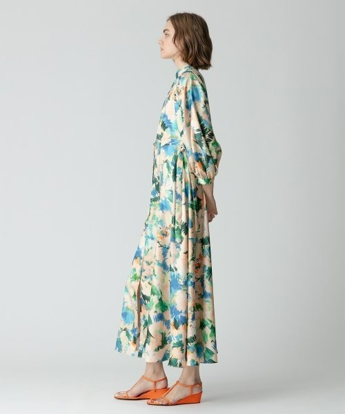 「allureville」 長袖ワンピース 1 オレンジ レディース_画像3
