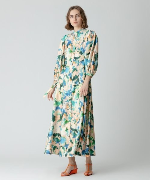 「allureville」 長袖ワンピース 1 オレンジ レディース_画像9