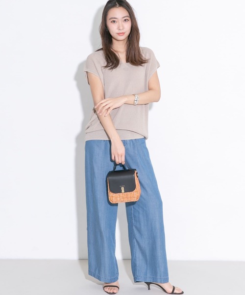 「URBAN RESEARCH ROSSO」 パンツ 36 インディゴブルー レディース_画像3