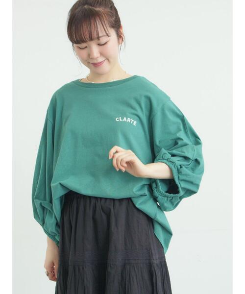 Samansa Mos2（サマンサモスモス） tシャツ 袖タックTシャツ