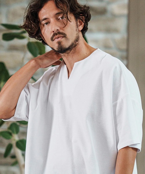 「CAMBIO」 半袖Tシャツ M ホワイト メンズ_画像3