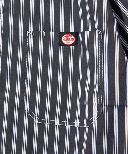 「RED KAP」 半袖シャツ MEDIUM グレー メンズ_画像4