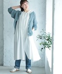 ワンピース 羽織りのなかに着たい!ギャザーな袖...の詳細画像2