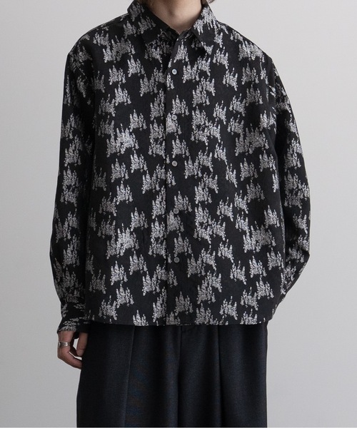 「Casper John」 長袖シャツ LARGE ネイビー メンズ_画像3