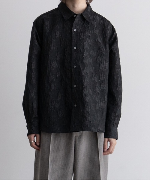 「Casper John」 長袖シャツ LARGE ネイビー メンズ_画像6