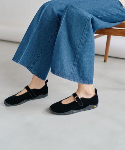 25cm 試着のみ　限定品　ランバンオンブルー　ビブラム　ベロア LANVIN en Bleu スニーカー 「追加」Vibramメリージェーンスニーカー