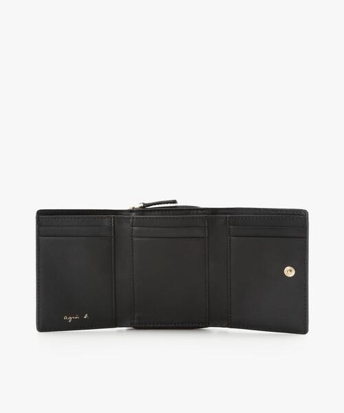 ay.a ♡agnès b. 二つ折り財布 黒 箱付き agnes b.（アニエスベー） 財布 FREE ブラック レディース : ZOZOTOWN