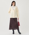カーディガン 「品よく軽い!」メリノフェザー ...の詳細画像3