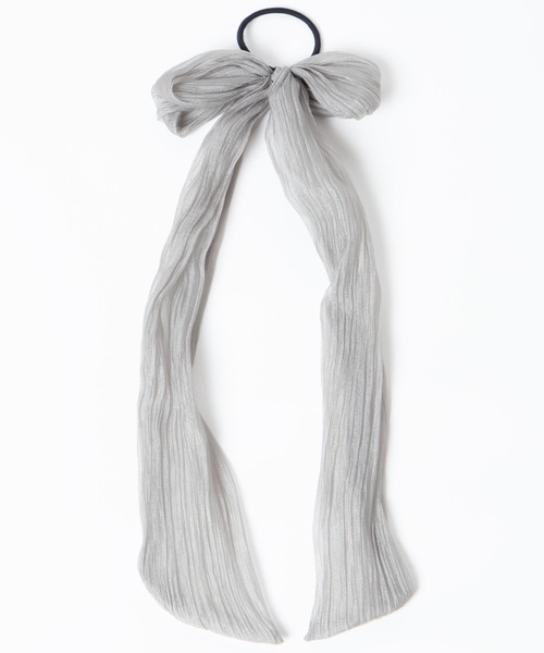 ヘアゴム 生まれのブランドで Wego サテンリボンポニー