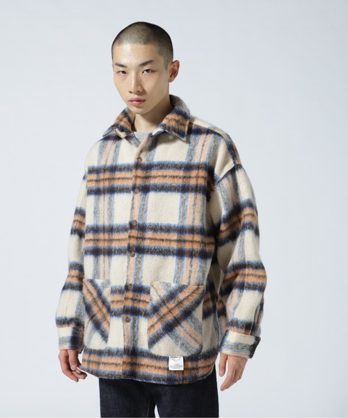 [新品未使用！]AVIREX アヴィレックス シャギーチェックシャツ　アウター AVIREX シャツ 「直営店限定」SHAGGY CHECK SHIRT / シャギー