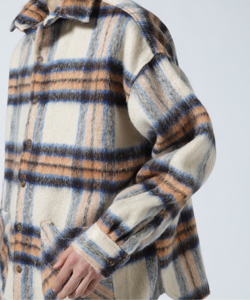 [新品未使用！]AVIREX アヴィレックス シャギーチェックシャツ　アウター AVIREX シャツ 「直営店限定」SHAGGY CHECK SHIRT / シャギー