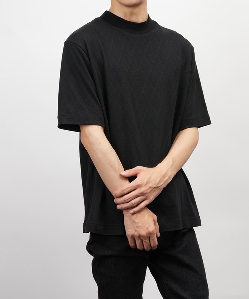 garsonwave tシャツ クールマックス モックネック デザイン 半袖