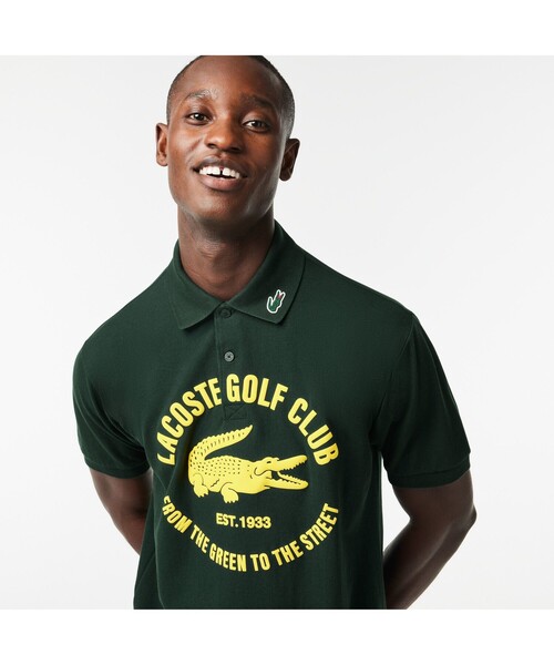 【美品】ラコステ ゴルフ SPF30 UVカット ウルトラドライポロ　５（XL） LACOSTE（ラコステ） ポロシャツ SPF30 UVカット ウルトラドライ