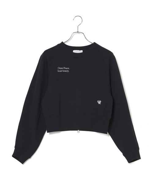 ADAM ET ROPÉ FEMME 新品　サステナブルクロップドスウェット ADAM ET ROPE' トレーナー スウェット 「サステナブル
