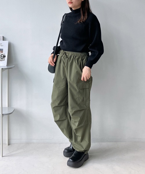 AS KNOW AS（アズノゥアズ） カーゴパンツ タック ミリタリーカーゴ