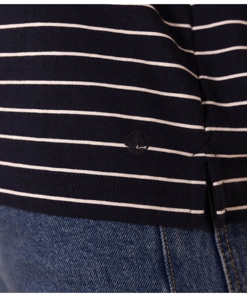 tシャツ ボクシーボーダー半袖Ｔシャツ レディース PETIT BATEAU tシャツ ボクシーボーダー半袖Tシャツ レディース