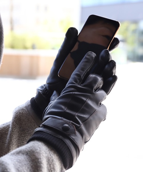 Madova 手袋 黒 6.5 イタリア製 Madova Gloves 手袋 MADOVA: ナッパ レザー グローブ メンズ