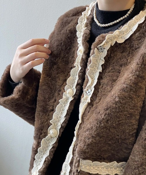 Girly Doll（ガーリードール） コート アウター ボアフリースフリル