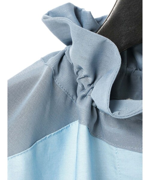 MIDIUMISOLID ワンピース for Ladies シアー切替シャツ