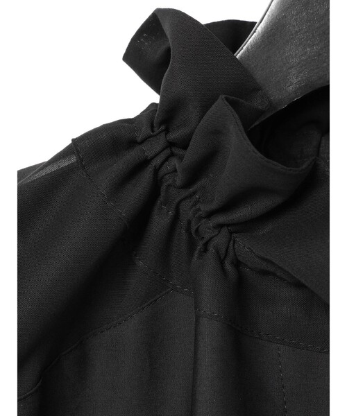 MIDIUMISOLID 2024年販売　シアー切替シャツワンピース セール】MIDIUMISOLID for Ladies シアー切替シャツワンピース
