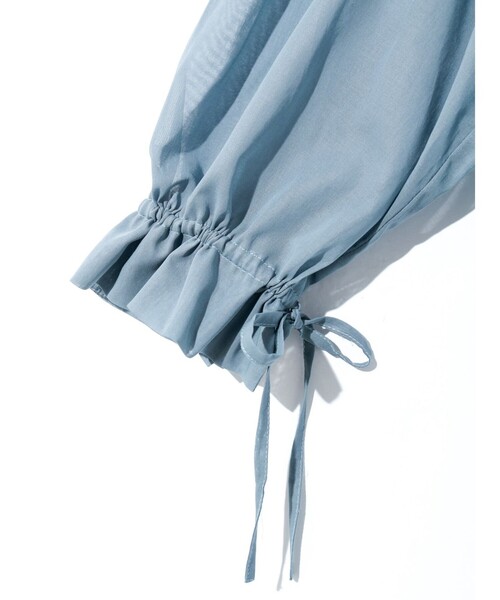 MIDIUMISOLID ワンピース for Ladies シアー切替シャツ