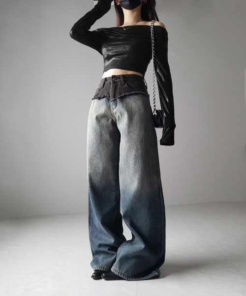 Jieda（ジエダ）の「DAMAGE LOOSE FIT DENIM ”BLK