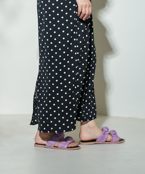 carino サンダル プリーツスポンジサンダル レディース : ZOZOTOWN