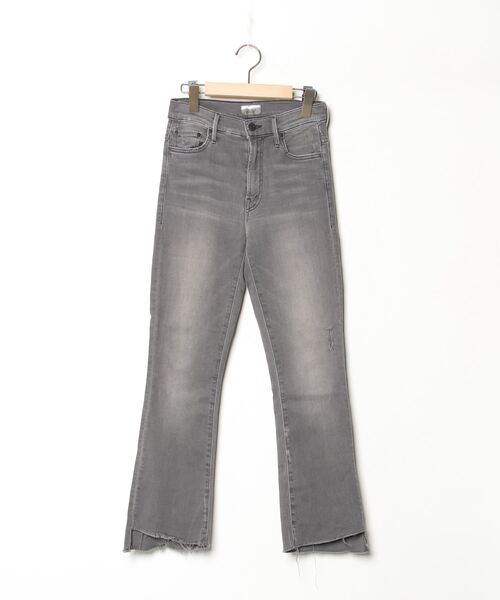 Deuxieme Classe」 ダメージ加工デニムパンツ 24 チャコールグレー 