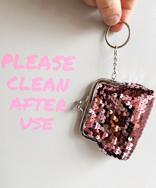 ZAKKA-BOX（ザッカボックス） キーケース スパンコールがま口ポーチ