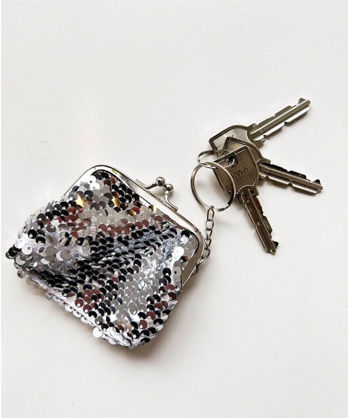 ZAKKA-BOX（ザッカボックス） キーケース スパンコールがま口ポーチ
