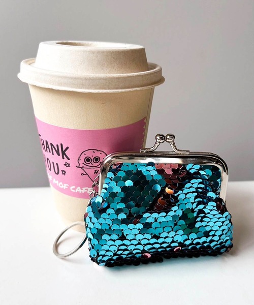 ZAKKA-BOX（ザッカボックス） キーケース スパンコールがま口ポーチ