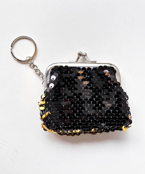 ZAKKA-BOX（ザッカボックス） キーケース スパンコールがま口ポーチ