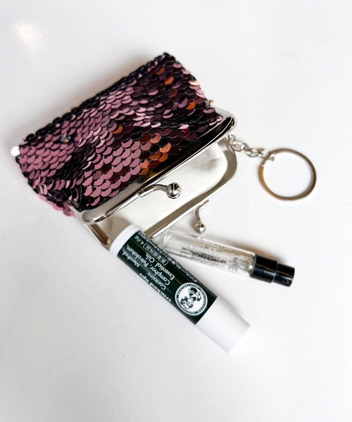 ZAKKA-BOX（ザッカボックス） キーケース スパンコールがま口ポーチ