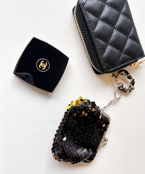 ZAKKA-BOX（ザッカボックス） キーケース スパンコールがま口ポーチ