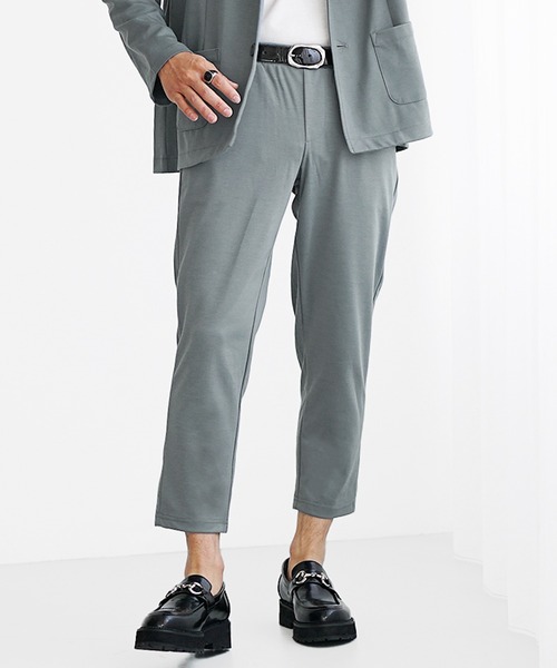 MinoriTY チノパン 「MinoriTY」さらモチとろみ素材スマートアンクル