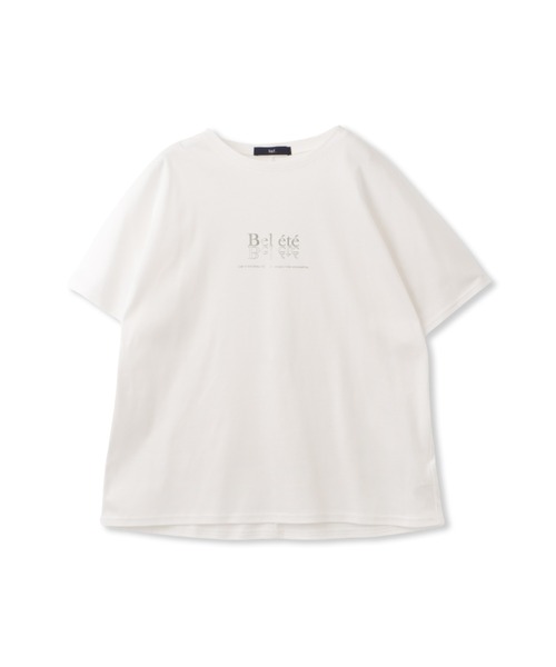 la.f tシャツ 箔プリントロゴTシャツ「手洗い可能/吸水速乾