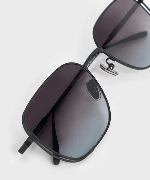 レグルス CHARLES ＆ KEITH サングラス メタリックリム レクタングル