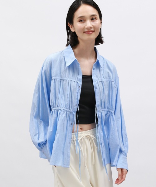 専用☆ LAKOLE（ラコレ） ブラウス シャツ ギャザーリボンシャツ / 142589