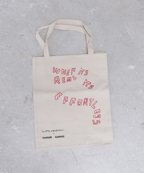DRESSLAVE トートバッグ SAMSOE / SAGIOTTO SHOPPER(ロゴ