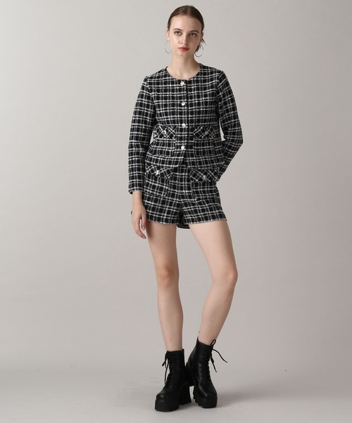 ショートパンツ NOIRNINE Tweed Shorts 5BMR0016 NOIRNINE Tweed Shorts 5BMR0016