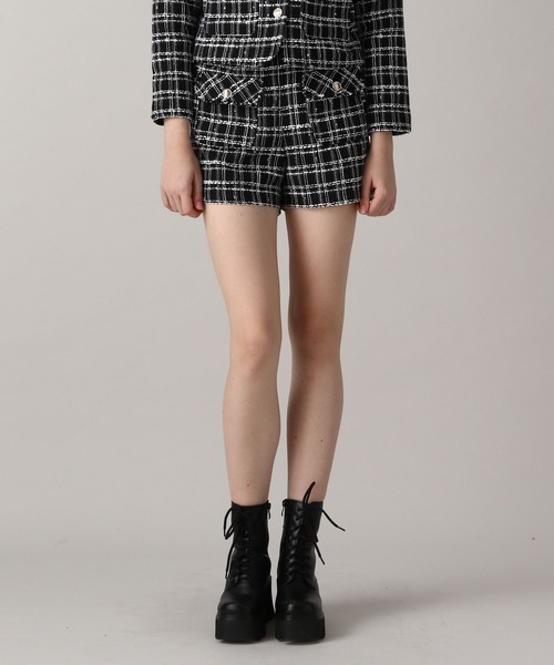 ショートパンツ NOIRNINE Tweed Shorts 5BMR0016 Noirnine Tweed Shorts - Eonni in Seoul 韓國代購