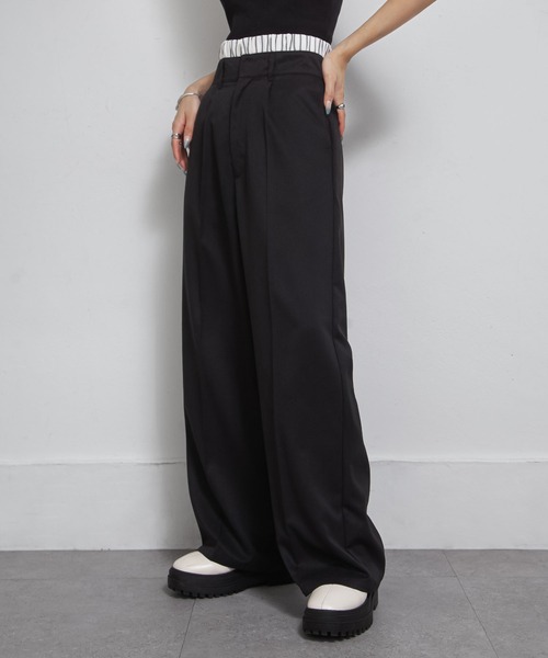 ワイドストレートスラックスパンツ Wide straight slacks/ワイドストレートスラックスパンツ（スラックス