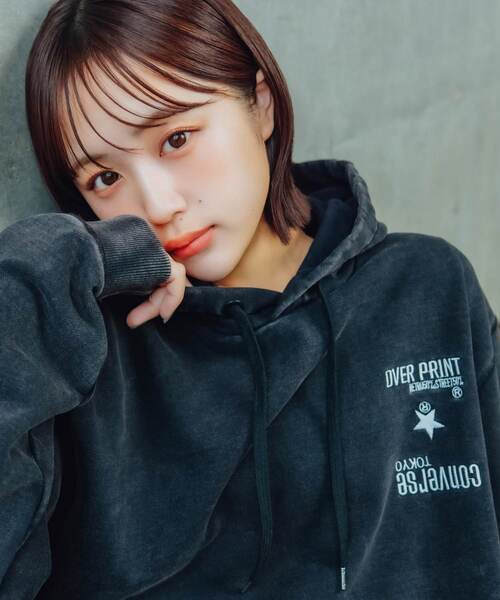 over print（オーバープリント） パーカー 「over print」STREET GIRL